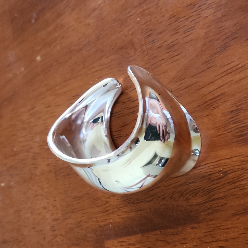 RLM SOHO Silvertone Bangle Bracelet